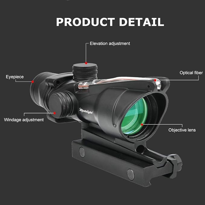 ACM Scope HD-2A ACOG Red and Green Dot Sight (Black)