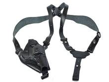 ACM Revolver Hard Holster with Shoulder & Back Strap (Leather - Black)