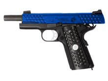 WE Knight Hawk Black 1911 Full Metal GBBP (Blue) (WE-71028-BLUE)