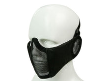 Big Foot Strike Steel Mesh Mask with Ear Protection (Black)