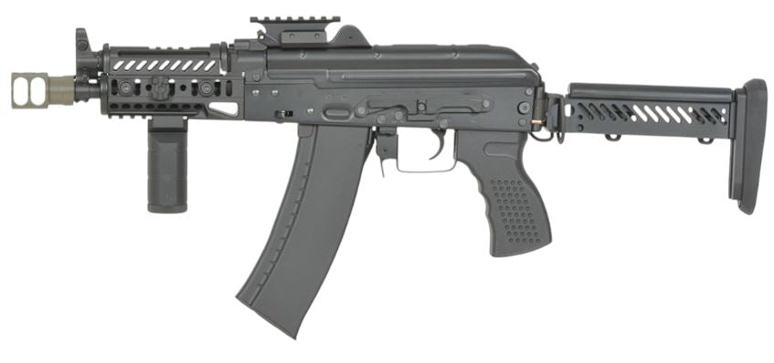 Cyma Platinum AKS74U Tactical AEG Rifle with Eshooter ETU GEN-2 (Black - CM113A)