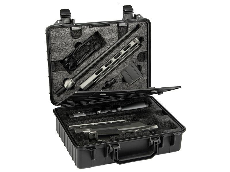 Ares MSR303 Sniper Rifle with Case (Tool-Less Assemble - Spring Powered - Titanium Grey - MSR-303 - MSR-021)