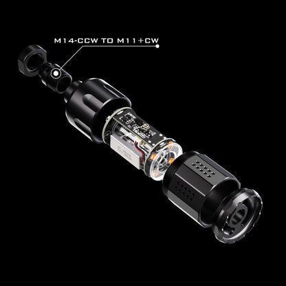 EMG x Strike Industries Linear Compensator with Built-In E-Shooter Flare Mono Tracer Unit - Black