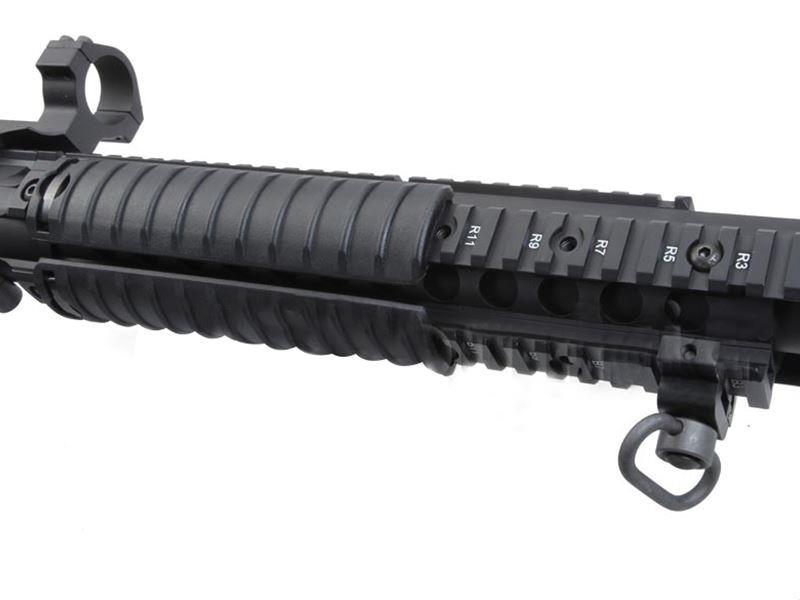 Ares - SR-004E SR25 Carbine (Locked to semi EFCC) DMR AEG (with Scope Mounts) (ARES-SR-004E)(Black)(400fps)