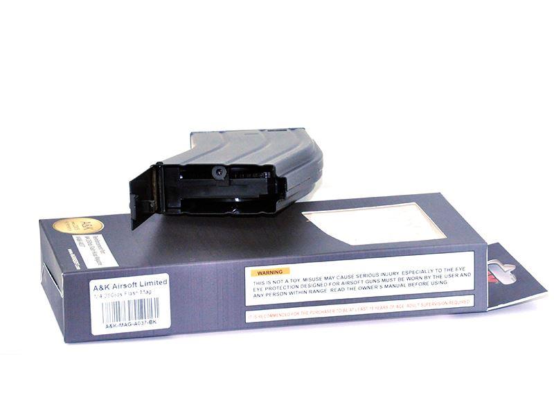 A&K M4 Flash Magazine (Metal - 350 Rounds - Black - A037-BK)