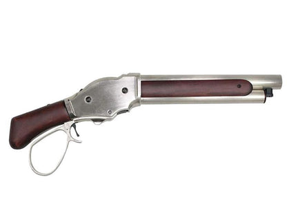 S&T M1887 Gas Shell Ejecting Shot Gun (S - Silver - Real Wood - STGS07SWSV)