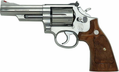 Tanaka S&W M66 4inch Gas Revolver (Silver/Chrome - Faux Wood Grip - Version 3)