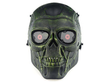 Big FootFull Face T800 Terminator Mask (with Mesh Eye Protection - Green/Bronze)