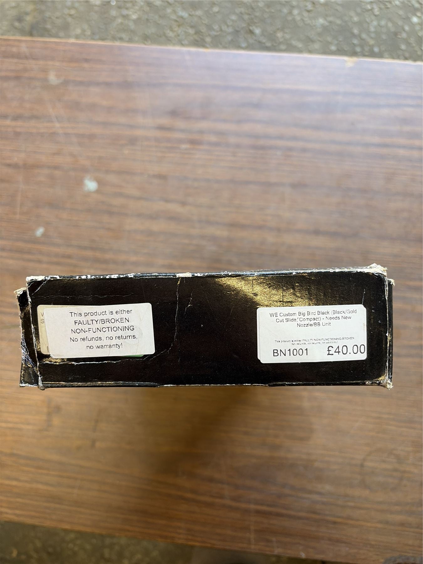 [Boneyard] WE Custom Big Bird Black (Black/Gold Cut Slide, Compact) - Needs New Nozzle/BB Unit