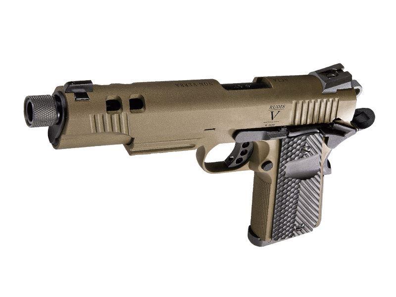 Secutor - Rudis V - Acta Non Verba - 1911 Custom Pistol (Co2 Powered - Gas Ready - Tan)