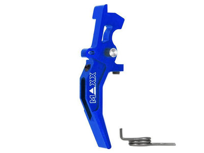 Maxx Model CNC Aluminum Advanced Speed Trigger (Style C) (Blue)