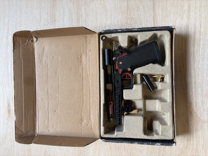 [Boneyard] Armorer Works Custom Hi-Capa GBBP (Black Slide - Gold Barrel - AW-HX2032) - Slide snapped - auto only - vents gas