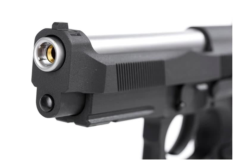 KJ Works M91A Tactical Fishbone Full-Metal GBB Airsoft Pistol - Solid Wood Grips - Black (KJGSM9IABW)