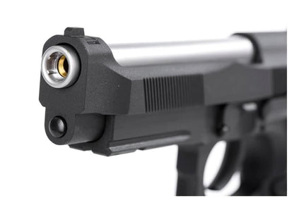 KJ Works M91A Tactical Fishbone Full-Metal GBB Airsoft Pistol - Solid Wood Grips - Black (KJGSM9IABW)