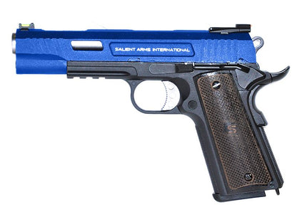 [Discontinued] Salient Arms Custom 1911 (Silver Barrel - Real Wood Grips) (Black)