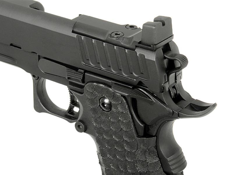 Army Custom Hi Cappa  Gas Blowback Pistol (R604 - Black)