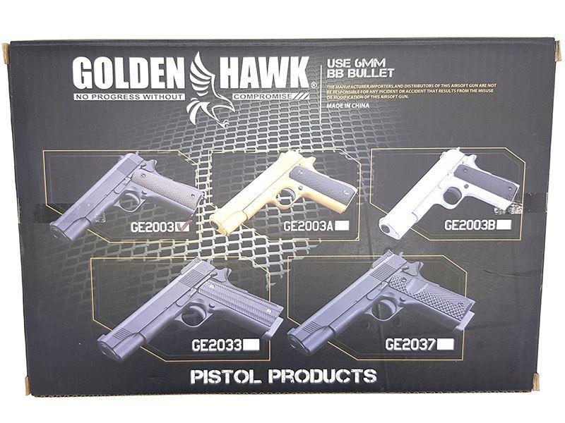 Golden Hawk 1911 Series Pistol (1:1 Scale - Polymer - Black)