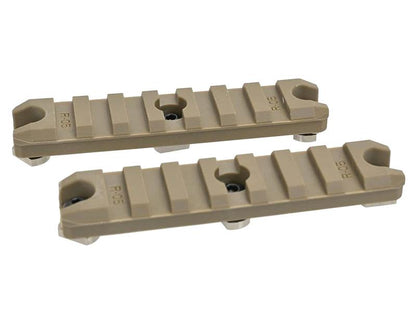 AresAmoeba 3.50" M-Lok Key Rail System (2pcs - ABS - AM-ML-R-005-DE - Tan)