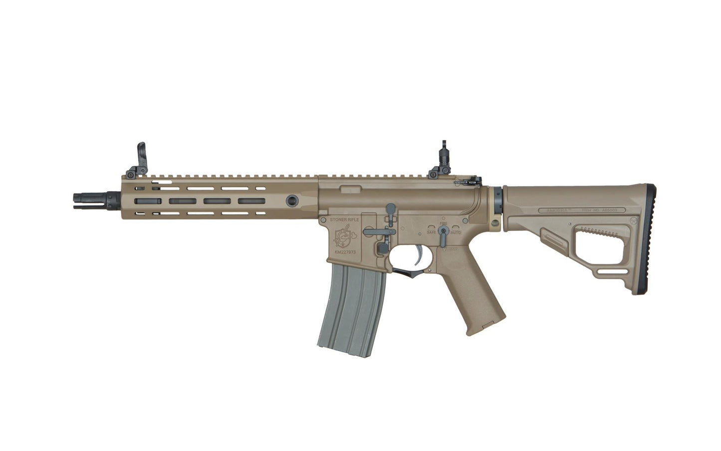 Ares Amoeba Octaarms Pro SR16 AEG with EFCS Unit (Full Metal - Tan - Short - AR-074 - Tan)