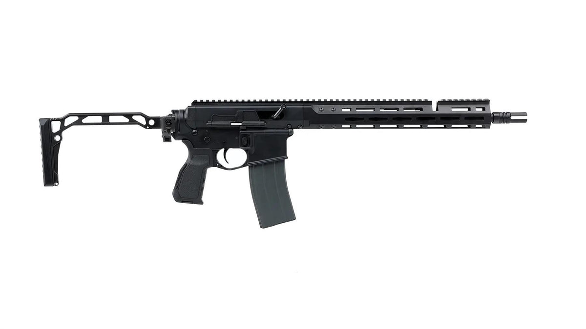 [Pre-Order] Double Eagle 13.9 DWS-180 w/ Folding Stock - Gas Blowback Rifle (MWS System / Steel Bolt - G107C-02 BK)