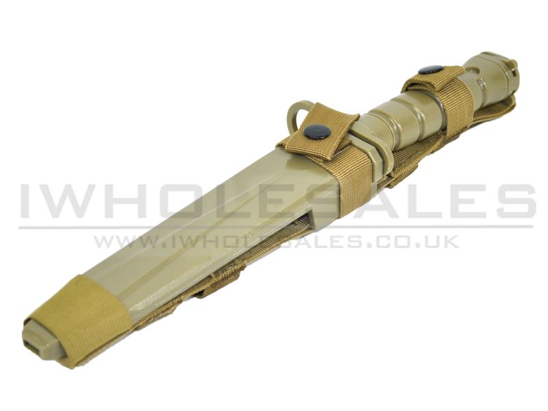 ACM M10 Rubber Bayonet Knife for M4/M16 (Tan)