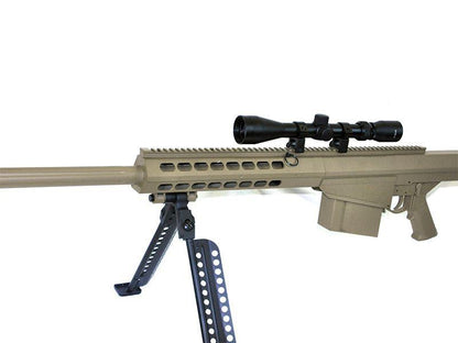 Galaxy - M82A1 Bolt Action Sniper Rifle with Scope and Bipod (Tan - G31CD)