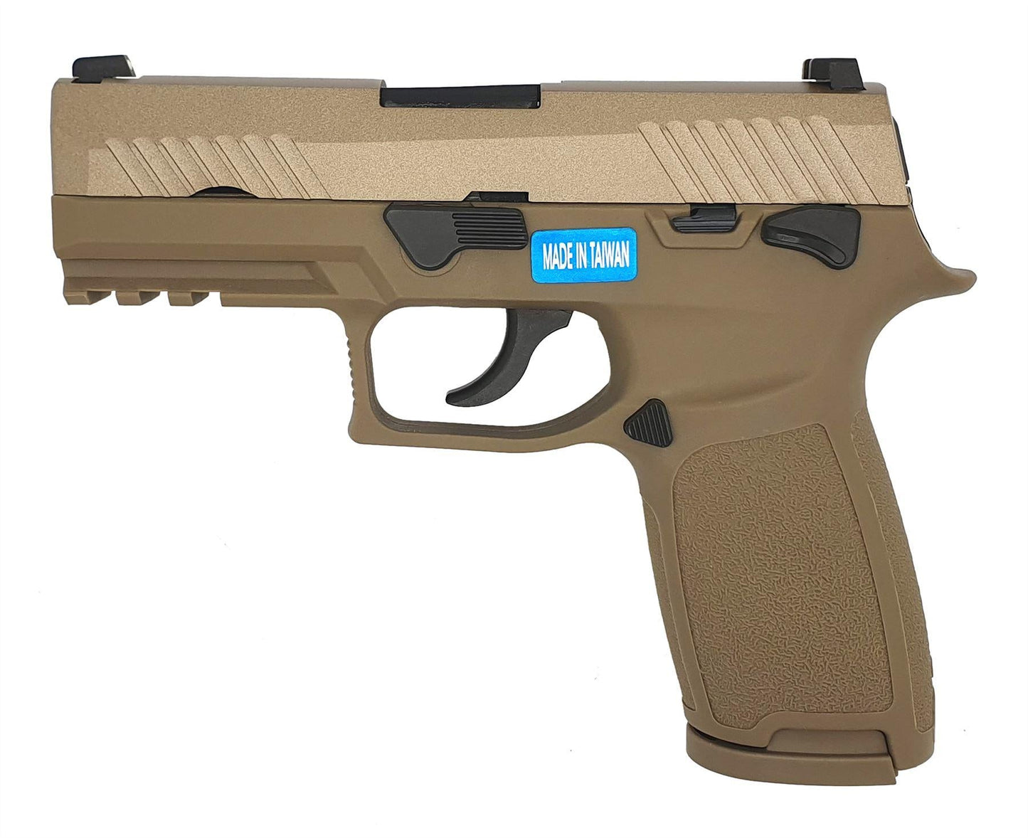 AEG F18 Gas Blowback Pistol (Tan)