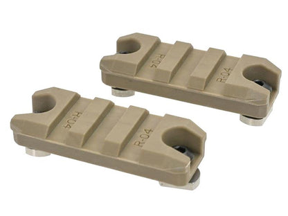 AresAmoeba 2.0" M-Lok Key Rail System (2pcs - ABS - AM-ML-R-004-DE - Tan)