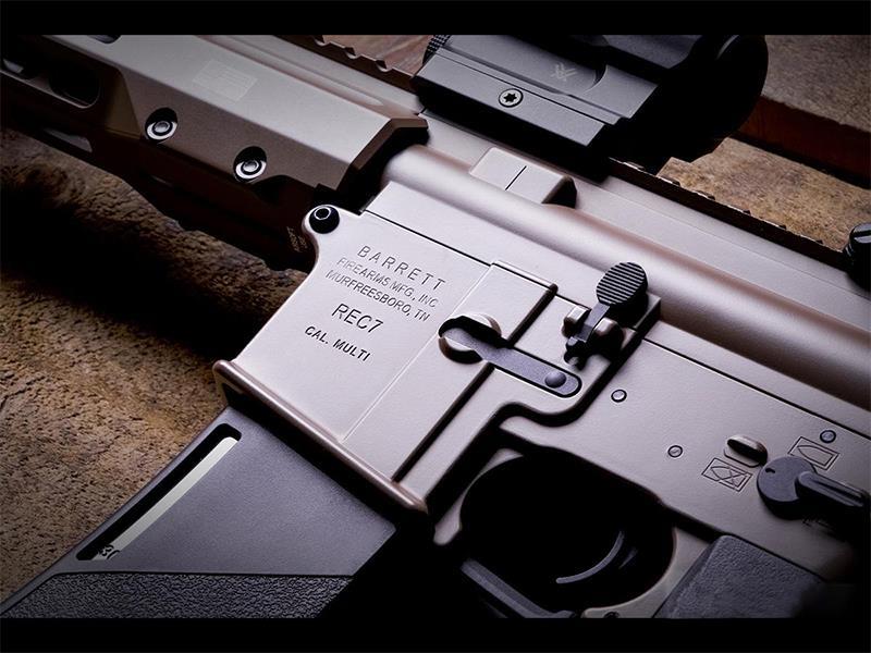 Barrett Firearms REC7 DI AR15 AEG SBR Tungsten (By EMG / Krytac - Grey - AEG-KTAEG-BREC7S-TGN13)