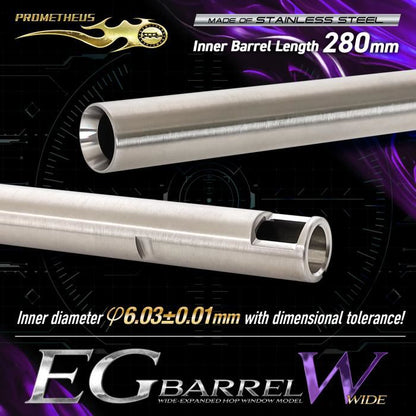 Laylax Stainless Steel Inner Barrel for AEG Type W (280mm)