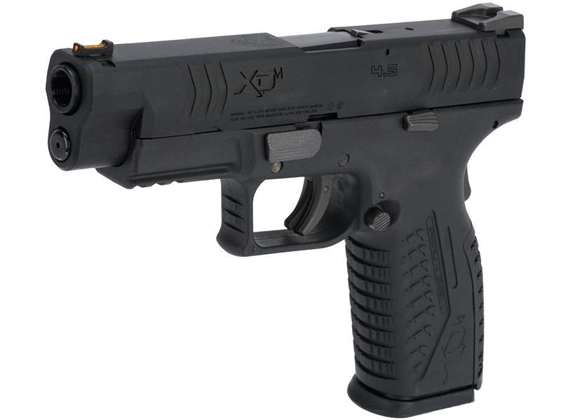 Springfield Armory 4.5 XDM .177/4.5mm CO2 Blowback Air Pistol (Reel Feel Recoil - Black - SA-XDM45CBB4-B)