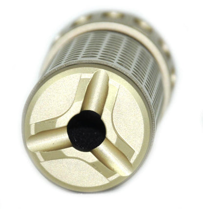 ACM QD Silencer Full Metal with Flash Hider (Short - Tan)