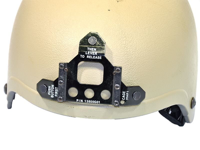 IBH Airsoft Helmet (NAVY SEALS) + NVG Mount (Tan)