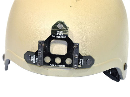 IBH Airsoft Helmet (NAVY SEALS) + NVG Mount (Tan)