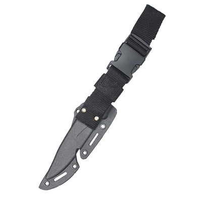 Rubber Knife with Hard Holster (Black)