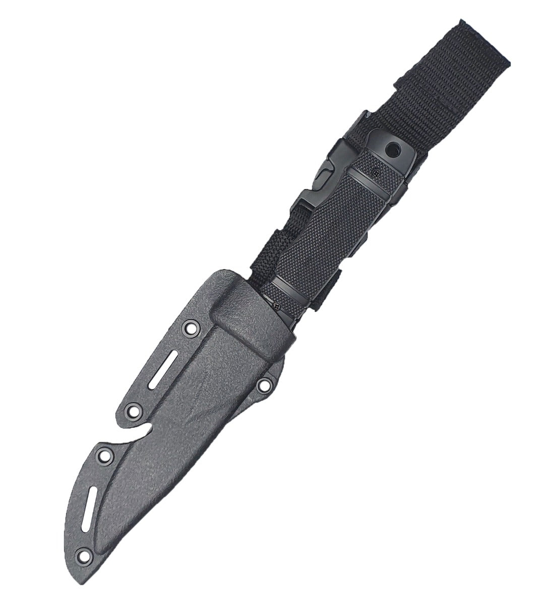 Rubber Knife with Hard Holster (Black)