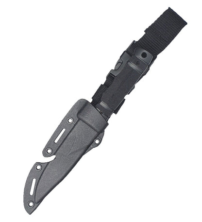 Rubber Knife with Hard Holster (Black)