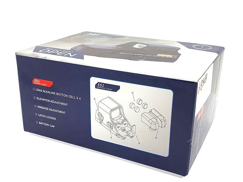 ACM 551 Scope with Red and Green Holographic Sight (Color Box - Black)