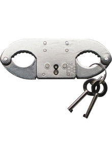 Double Lock Thumb Cuffs (Silver)