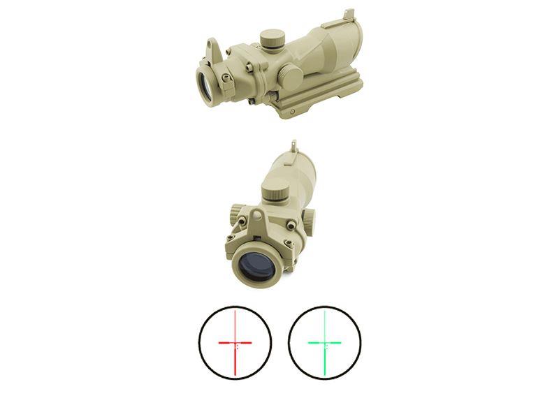 UFC ACOG 4?32 Scope Red/Green Reticle with QD Mount (Tan) (UFC-JA-5319-TAN)