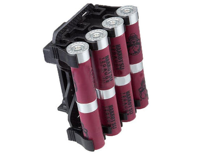 APS 8 Round Shotgun Shell Plate Holder with Belt Loop (Black/Carbone Fire - Caddy)