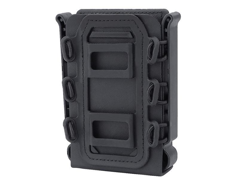 Big Foot M4/AK Fast Magazine Pouch (Polymer - Adjustable Elasticated Retention - Black)