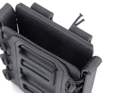 Big Foot M4/AK Fast Magazine Pouch (Polymer - Adjustable Elasticated Retention - Black)