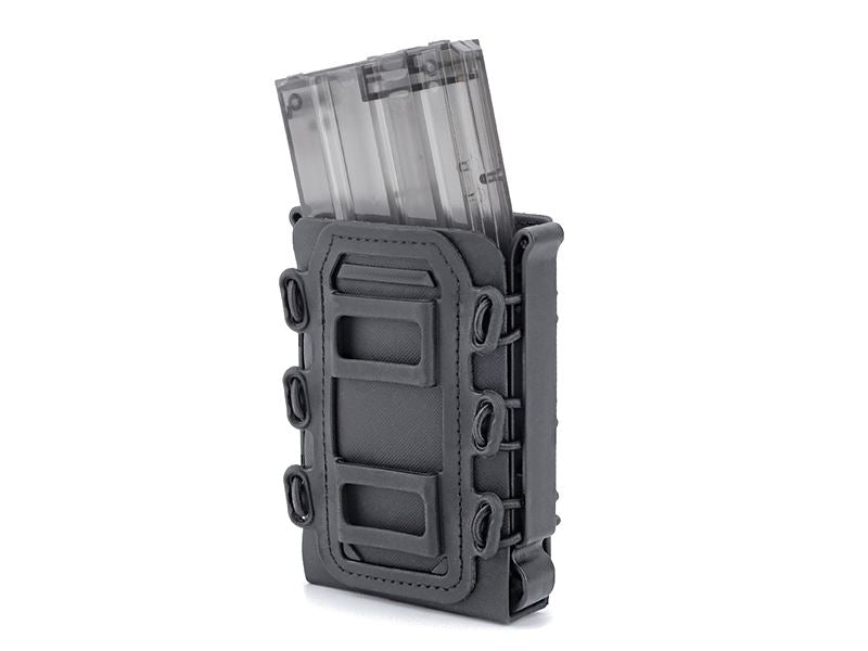 Big Foot M4/AK Fast Magazine Pouch (Polymer - Adjustable Elasticated Retention - Black)