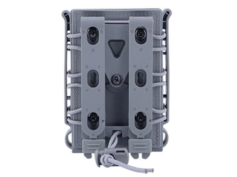 Big Foot M4/AK Fast Magazine Pouch (Polymer - Adjustable Elasticated Retention - Urban Grey)