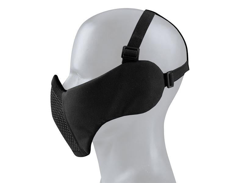Big Foot Tactical Mesh Half Face Mask (With Ear Protection - Black)