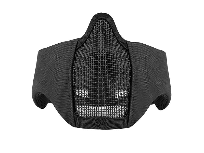 Big Foot Tactical Mesh Half Face Mask (With Ear Protection - Black)