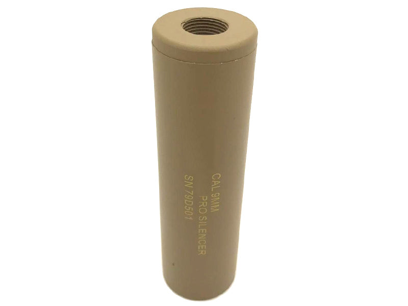 ACM H Silencer (Full Metal - 110mm in Length - Plain - Tan)