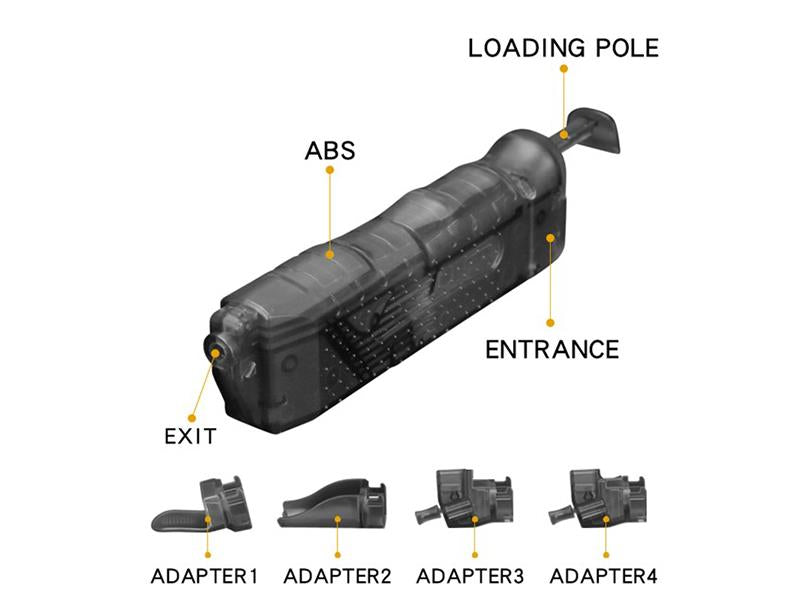 Big Foot 4.5mm / .177 Speedloader with 4 Attachments (Black)
