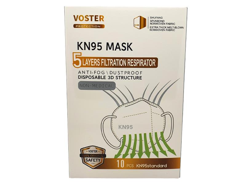 Voster KN95 (5) Layer Mask (10pcs - Box Packed - 0% VAT)